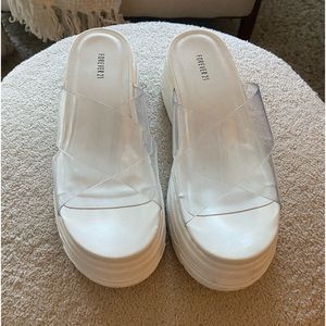 Forever 21 | clear platform sandals